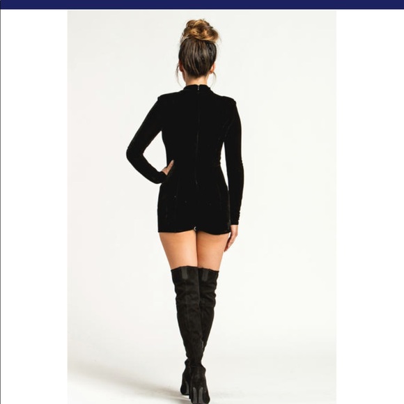 velvet short jumpsuit